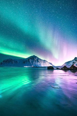 Gorgeous northern lights in Iceland - Tumblr | Пейзажи, Северное сияние, Фотографии природы