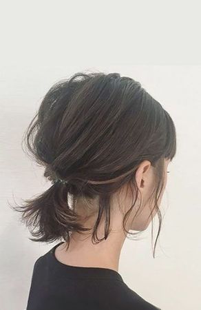 ponytail short hair brown - Pesquisa Google