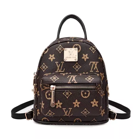 Summer New luxury Women Backpack PU Leather Classic Printed letters Side Sivets Mini Backpacks High Quality School Books Bag-in Backpacks from Luggage & Bags on Aliexpress.com | Alibaba Group