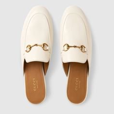 White Leather Slippers