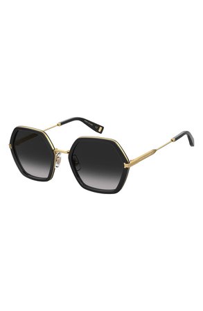 Marc Jacobs 53mm Gradient Square Sunglasses | Nordstrom
