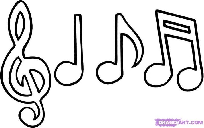 music notes drawings - Google Search