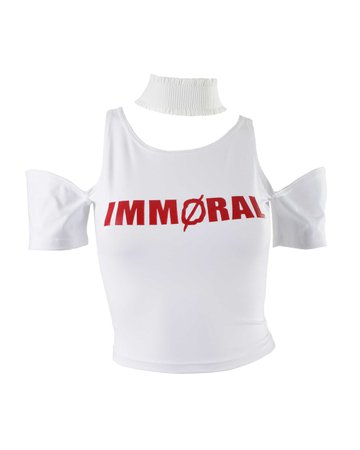 IMMORAL TOP WHITE – SKOOT APPAREL