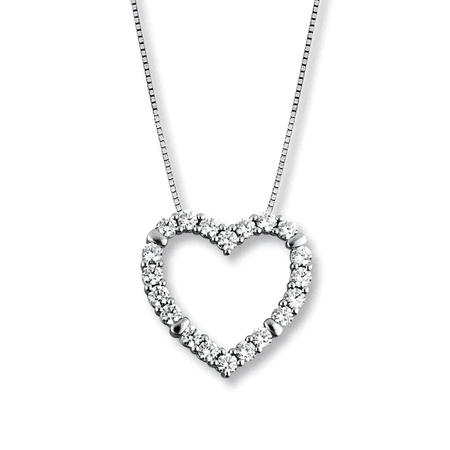 heart diamond necklace