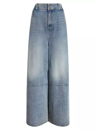 Shop Khaite Isla Baggy Wide-Leg Jeans | Saks Fifth Avenue