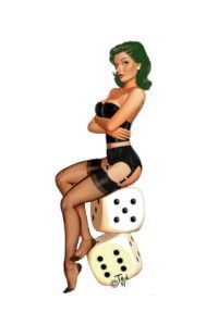 Green-Haired Pin Up