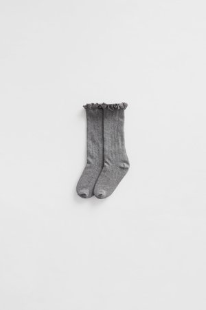 KNEE-HIGH SOCKS WITH LACE | ZARA United States
