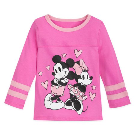 Mickey and Minnie Mouse Football T-Shirt for Girls | shopDisney