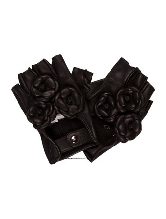 Chanel Camellia Fingerless Gloves w/ Tags - Accessories - CHA332849 | The RealReal