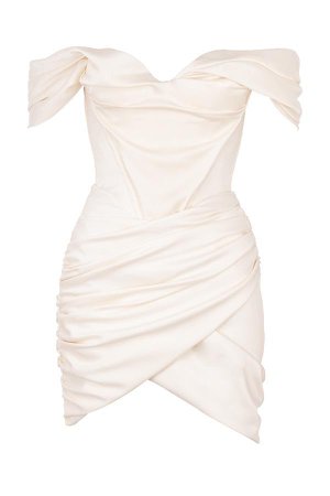 Kehlani White Off Shoulder Sheath Mini Party Dress – BWCLOSET