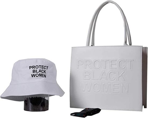 Amazon.com: Protect Black Women Tote Bag Fashion Ladies PU Leather Top Handle Purse Handbag Satchel Shoulder Bag Crossbody Hat Set (white Set) : Clothing, Shoes & Jewelry