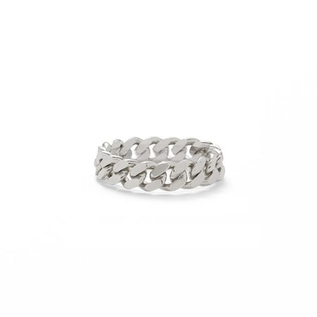 Chain Ring in Silver – Lady Grey