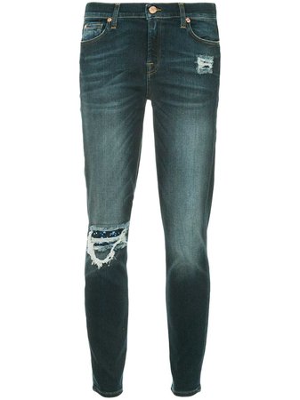 7 For All Mankind slim-fit Distressed Jeans - Farfetch
