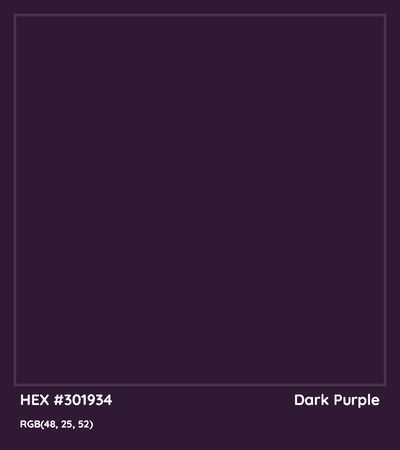 Dark Purple Color Swatch