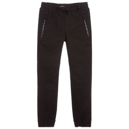 Givenchy - Black Cotton Twill Trousers | Childrensalon