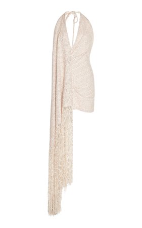 Versace- Valoria Fringed Tweed Mini Dress