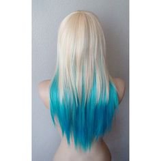 blue hair and blonde hair