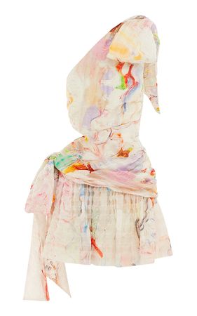 Daisy Linen-Silk Asymmetric Mini Dress By Alémais | Moda Operandi