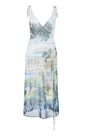 Ponza Silk Scenic Print Dress by Altuzarra | Moda Operandi