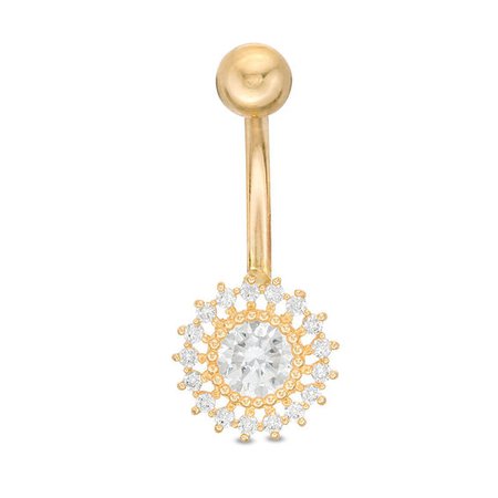 Belly Button Ring in 10K Gold | Piercing Pagoda