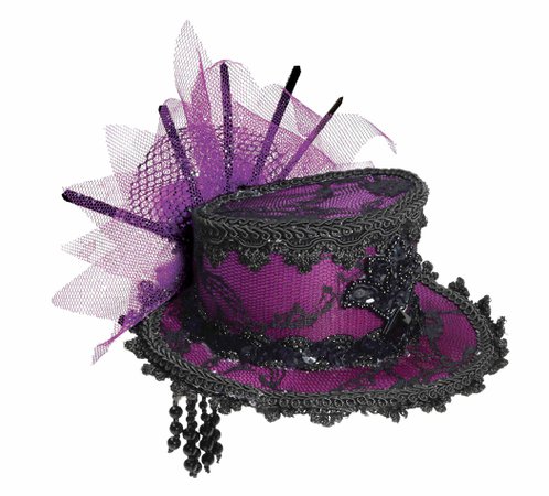Purple Lace Top Hat