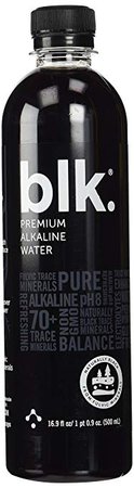 Amazon.com : Blk Beverages - Spring Water Enriched with Fulvic Acid - 16.9 oz. (3 Pack) : Sparkling Drinking Water : Grocery & Gourmet Food