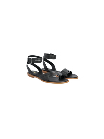 black sandals shoes