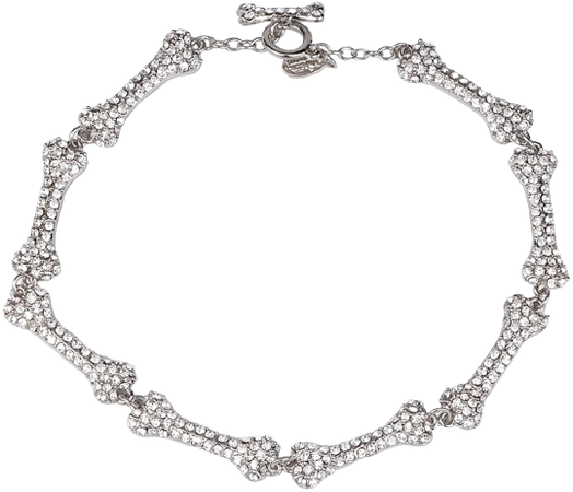 Skeleton Long Necklace in Palladium-Black | Vivienne Westwood®