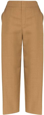 tailored high-rise trousers
