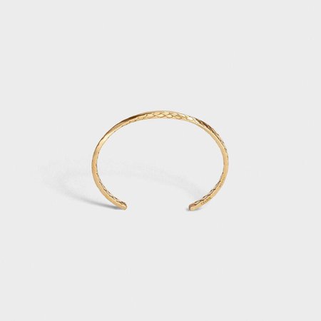 Celine Animals Twisted Bracelet in Brass with Vintage Gold finish | CELINE