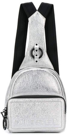metallic mini backpack