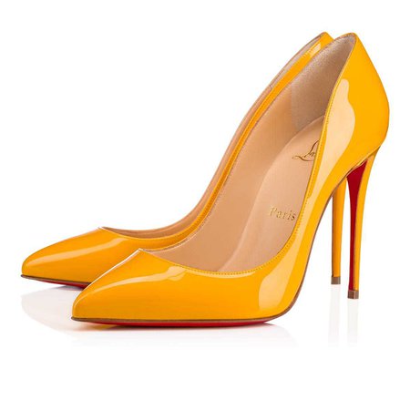 Pigalle Follies 100 Topaz Patent Leather - Women Shoes - Christian Louboutin