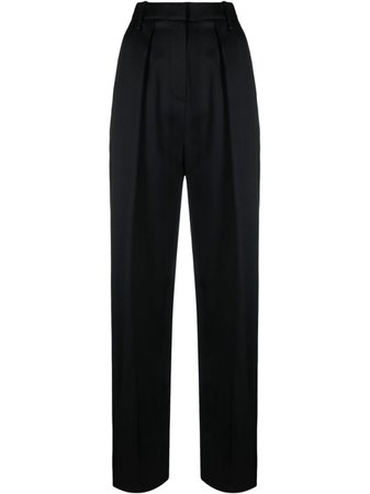Shop Magda Butrym pleat-detail tailored trousers with Express Delivery - FARFETCH