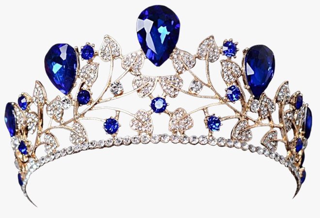 Blue Diamond Queen Crown