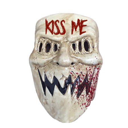 The Purge Kiss Me Mask Halloween Costume Accessory Election Year Sharp Teeth (Fits Men and Women) 619219291729 [1540901579-66842] - $8.83