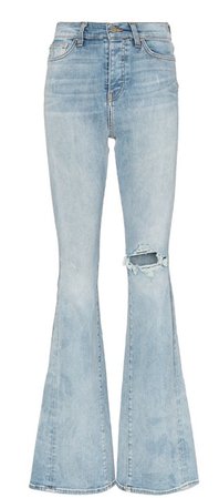 amiri high waist flared jeans