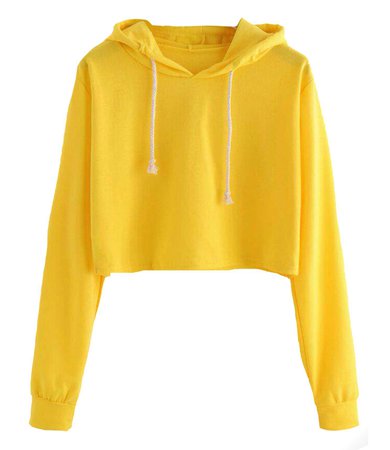 yellow crop sweater