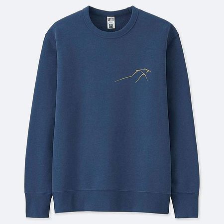 Hokusai Blue Graphic Sweatshirt