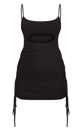 Black Mesh Cut Out Bodycon Dress | Dresses | PrettyLittleThing USA