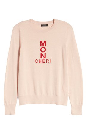 Halogen® x Atlantic-Pacific Mon Cheri Sweater pink