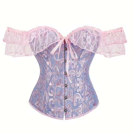 Pink and purple corset top