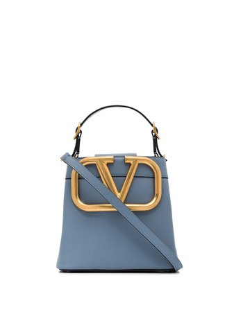Valentino Garavani VLogo Leather Tote Bag - Farfetch