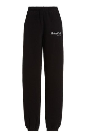 Health Club Cotton-Blend Sweatpants By Sporty & Rich | Moda Operandi