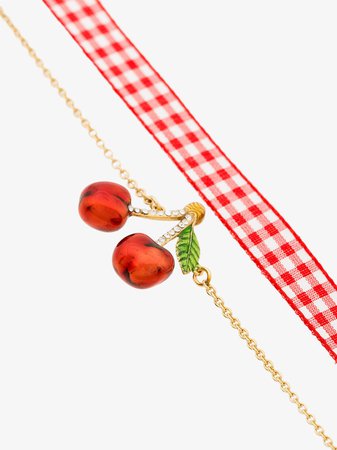 miu-miu-Metallic-Cherry-Pendant-Gingham-Bracelet.jpeg (1000×1334)