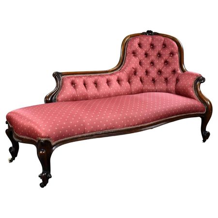 Victorian Rosewood Chaise Lounge at 1stDibs