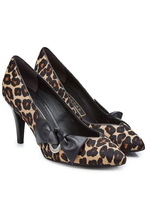 Calf Hair Pumps with Leather Gr. IT 37.5