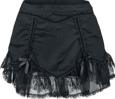 corset miniskirt with lace bottom and bows