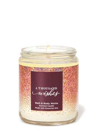 A Thousand Wishes Single Wick Candle | Bath & Body Works