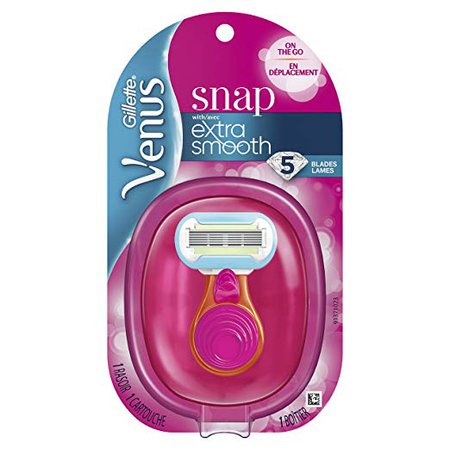 Amazon.com: Gillette Venus Snap Cosmo Pink with Extra Smooth Women's On-the-Go Razor - 1 handle + 1 Refill: Gateway