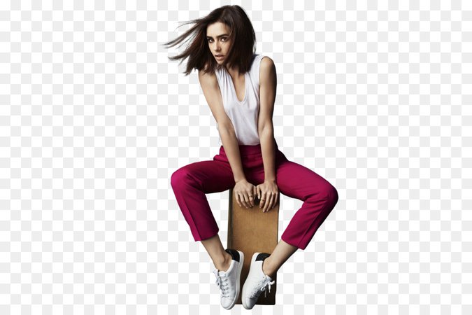Model Photo shoot Lily Collins Fashion photography - model png download - 450*600 - Free Transparent png Download.